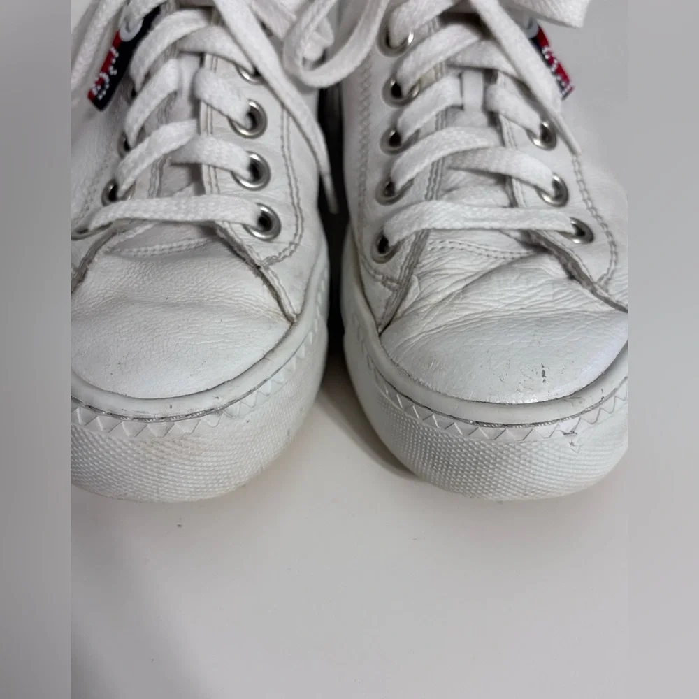 Paul Green white soft leather Carly women’s sneakers size UK 3.5 (US size 6) - Picture 3 of 8